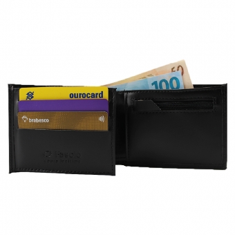 Carteira de Couro Fasolo Soft Anil H081-336