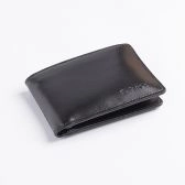 Carteira de Couro Fasolo Borda Personalizada K752-042 - Preto