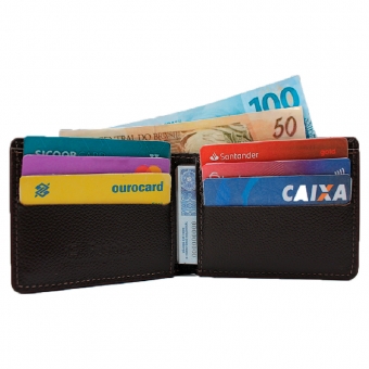 Carteira de Couro Fasolo Soft Anil  H082-143