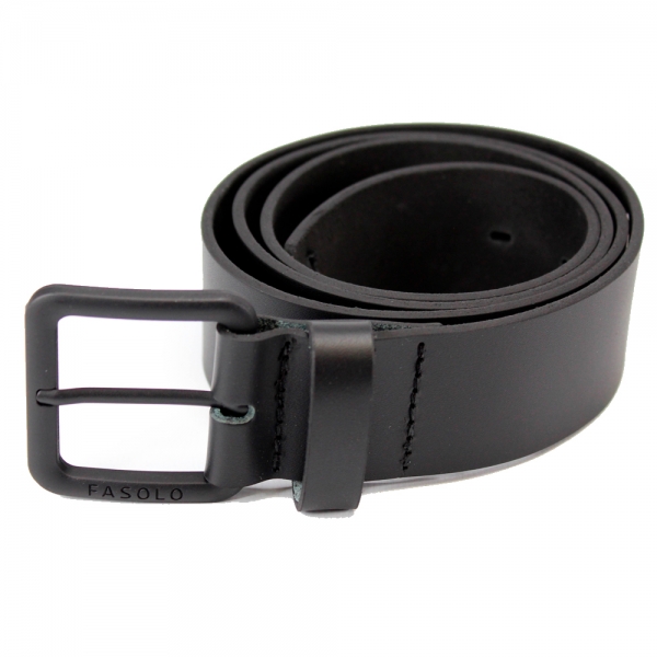 Cinto 100% Couro Fasolo Soleta Malboro E123-374 - Preto