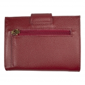 CARTEIRA DE COURO LEONORA FASOLO M140-143 - VERMELHO